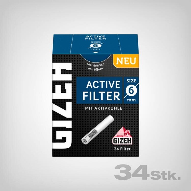Gizeh 6mm XL Slim Filter Tips, Buy Online