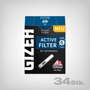 GIZEH Filtre à cigarette - Filtre slim 6mm - 0,90 € 