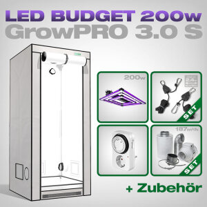 Low Budget Grow Tent Complete Kit LED S, Lumatek ATS PRO 200W