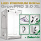 Grow Tent Complete Kit LED GrowPRO XL, Lumatek ZEUS 600W PRO 3.1