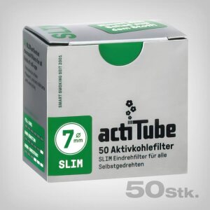 ActiTube Aktivkohlefilter Slim 50 Pcs 