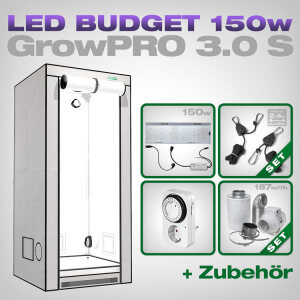 GrowPRO 3.0 S LED Grow Set + 1x hortiONE 420