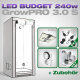 GrowPRO 3.0 S LED Grow Set + 1x Pure LED Q240 V2, 240W