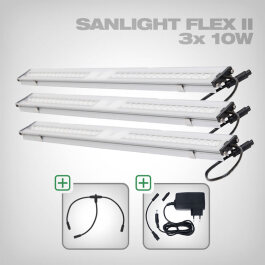 Sanlight FLEX II LED Set with power supply and cable, 3x...