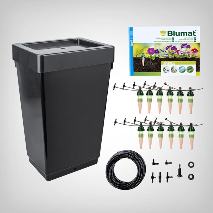 Blumat self-watering system with tank, 3m, for up to 12 plants, 89