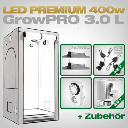 GrowPRO 3.0 L LED Grow Set + 2x EVO 3-100 1.5