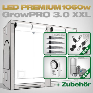 GrowPRO 3.0 XXL LED Grow Set + 4x EVO 4-120 1.5