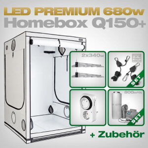 HOMEbox Q150+ LED Grow Set + 2x EVO 5-150 1.5