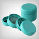 Black Leaf Lotus Grinder 4 parts ceramic coated, turquoise