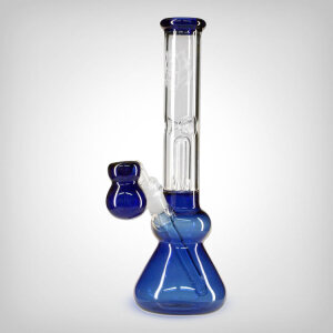 Black Leaf Percolator Bong Ice blue