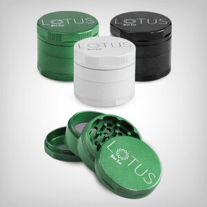 Black Leaf Lotus Grinder 4-pcs.